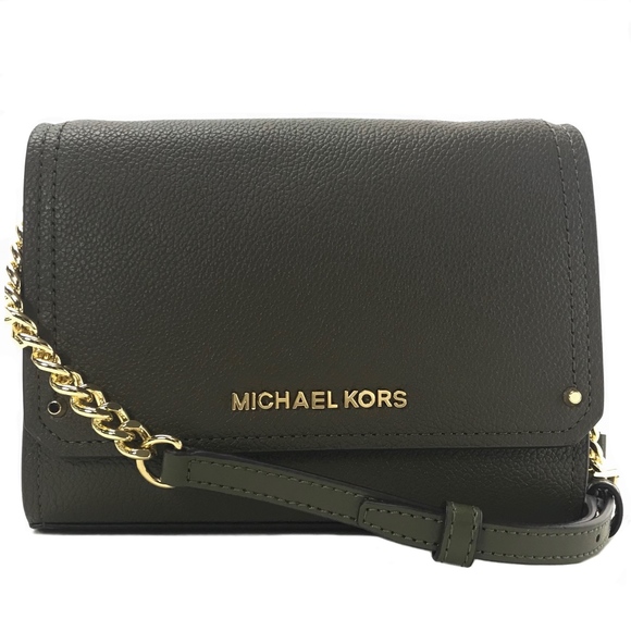 Michael Kors Handbags - MICHAEL KORS Hayes Small Leather Convertible Bag